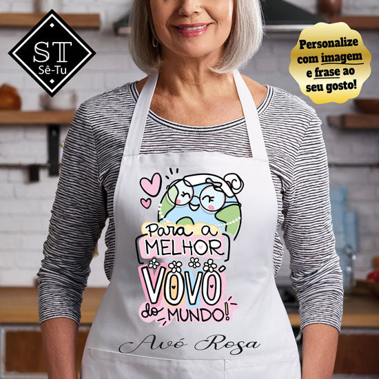 Avental Melhor Vovó do Mundo